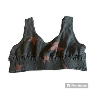 InLuv sports bra crop top with stars